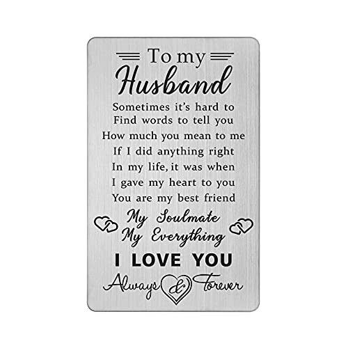 TANWIH Karte für Ehemann, Geschenk von der Ehefrau, I Love You, Geschenke für ihn, Ehemann, einzigartiges Geburtstagsgeschenk für meinen Ehemann, personalisiertes Hochzeitstag, Vatertag von der TANWIH Karte für Ehemann, Geschenk von der Ehefrau, I Love You, Geschenke für ihn, Ehemann, einzigartiges Geburtstagsgeschenk für meinen Ehemann, personalisiertes Hochzeitstag, Vatertag von der von TANWIH