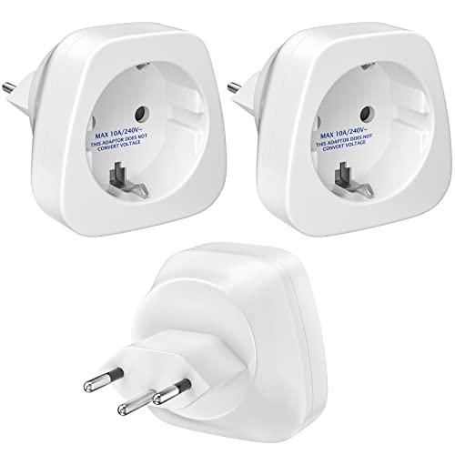 3 Stück Deutschland auf Schweiz Reiseadapter, Reisestecker Steckdosenadapter, Schuko EU zu Typ J Steckdose,für Malediven, Ruanda, Liechtenstein Reiseadapter, Weiß 3 Stück Deutschland auf Schweiz Reiseadapter, Reisestecker Steckdosenadapter, Schuko EU zu Typ J Steckdose,für Malediven, Ruanda, Liechtenstein Reiseadapter, Weiß von TANXIS