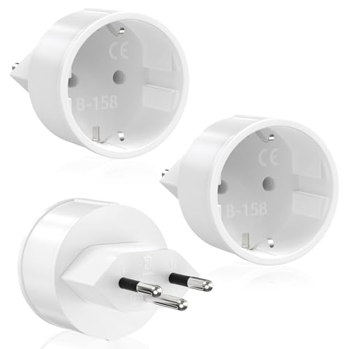 3 Stück Reiseadapter Schweiz, Deutschland auf Schweiz Reiseadapter, Schweiz Reisestecker Steckdosenadapter, Schuko EU zu Typ J Steckdose,für Malediven, Ruanda, Liechtenstein Reiseadapter, Weiß 3 Stück Reiseadapter Schweiz, Deutschland auf Schweiz Reiseadapter, Schweiz Reisestecker Steckdosenadapter, Schuko EU zu Typ J Steckdose,für Malediven, Ruanda, Liechtenstein Reiseadapter, Weiß von TANXIS