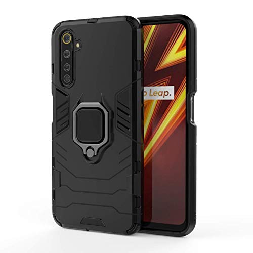 TANYO Hülle Kompatibel mit Oppo Realme 6 / Realme 6S, Armor Schutzhülle Handyhülle, Fall Cover TPU+PC Dual Layer Hybrid Tough Robuste Stoßfest mit 360° Ring Magnetisch Autohalterung Kickstand Schwarz TANYO Hülle Kompatibel mit Oppo Realme 6 / Realme 6S, Armor Schutzhülle Handyhülle, Fall Cover TPU+PC Dual Layer Hybrid Tough Robuste Stoßfest mit 360° Ring Magnetisch Autohalterung Kickstand Schwarz von TANYO
