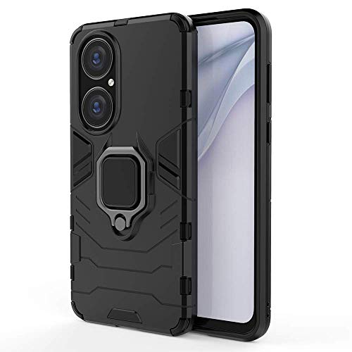 TANYO Hülle für Huawei P50 Pro, Schutzhülle TPU/PC Handyhülle mit Ständer, Stoßfest Bumper Armor Case Hybrid Cover Schwarz TANYO Hülle für Huawei P50 Pro, Schutzhülle TPU/PC Handyhülle mit Ständer, Stoßfest Bumper Armor Case Hybrid Cover Schwarz von TANYO