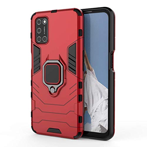 TANYO Hülle für Oppo A52 / A72 / A92, Schutzhülle TPU/PC Handyhülle mit Ständer, Stoßfest Bumper Armor Case Hybrid Cover Rot TANYO Hülle für Oppo A52 / A72 / A92, Schutzhülle TPU/PC Handyhülle mit Ständer, Stoßfest Bumper Armor Case Hybrid Cover Rot von TANYO