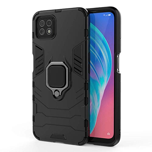 TANYO Hülle für Oppo A73 5G, Schutzhülle TPU/PC Handyhülle mit Ständer, Stoßfest Bumper Armor Case Hybrid Cover Schwarz TANYO Hülle für Oppo A73 5G, Schutzhülle TPU/PC Handyhülle mit Ständer, Stoßfest Bumper Armor Case Hybrid Cover Schwarz von TANYO