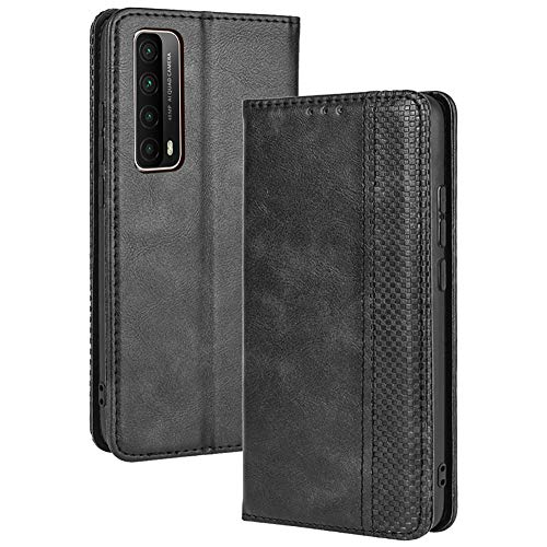 TANYO Leder Folio Hülle für Huawei P smart 2021, Premium Flip Wallet Tasche mit Kartensteckplätzen, PU/TPU Lederhülle Handyhülle Schutzhülle - Schwarz TANYO Leder Folio Hülle für Huawei P smart 2021, Premium Flip Wallet Tasche mit Kartensteckplätzen, PU/TPU Lederhülle Handyhülle Schutzhülle - Schwarz von TANYO