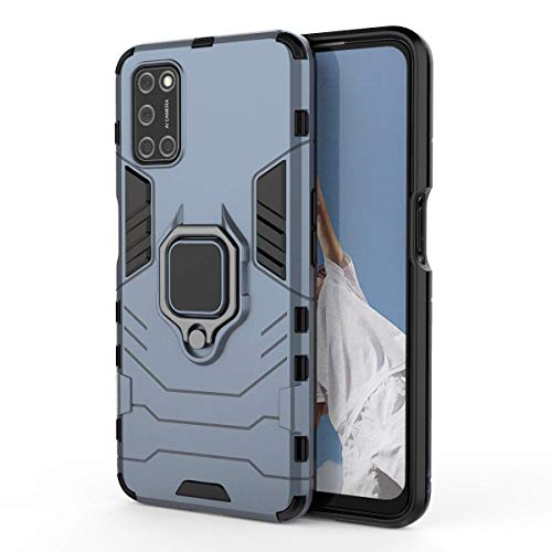 TANYO Schutzhülle für Oppo A52 / A72 / A92, TPU/PC, Armor Schutzhülle mit Standfunktion, Hybrid, Silikon, stoßfest, Bumper Cover, Blau von TANYO