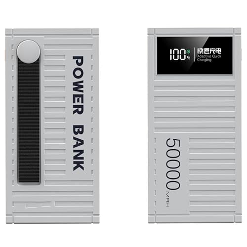 Powerbank/66 W, superschnelles Laden, 100.000 mAh, Digitalanzeige, Container-Powerbank 1 W, 20.000, mobiles Netzteil mit großer Kapazität für den Außenbereich (30.000 mAh/Weiß) von TANZEM