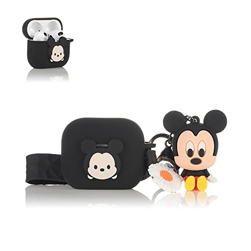TAOCHEN Fall für AirPods 3rd Erzeugung Ohrhörer mit Puppe Anti Loss Seil- Stoßfester Schutz Cartoon Design Nette Fall Cover Kompatibel mit AirPods 3 von TAOCHEN