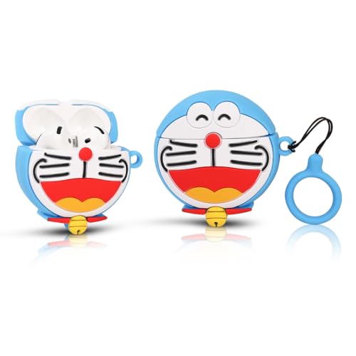 TAOCHEN Hüllen für AirPods 4 Drahtlose Ohrhörer (2024) mit Karabiner- Silikon Aufladung Schutzhülle mit Niedlich Cartoon Haut Design für AirPods 4th Erzeugung Kopfhörer von TAOCHEN