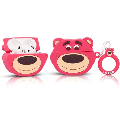 TAOCHEN Hüllen für AirPods 4 Drahtlose Ohrhörer (2024) mit Karabiner- Silikon Aufladung Schutzhülle mit Niedlich Cartoon Haut Design für AirPods 4th Erzeugung Kopfhörer von TAOCHEN