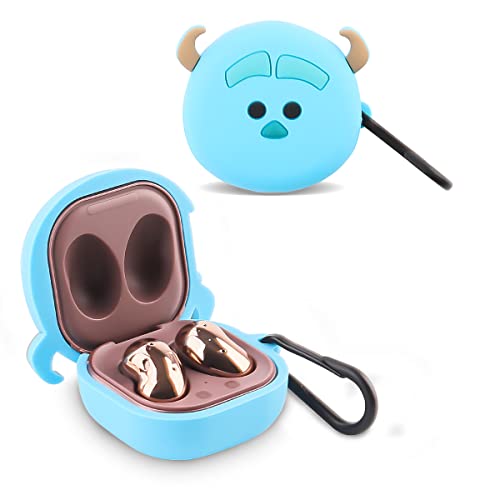 TAOCHEN Silikon Hülle für Samsung Galaxy Buds FE(2023) /Galaxy Buds2 Pro(2022), Galaxy Buds 2(2021), Galaxy Buds Pro(2021), Galaxy Buds Live(2020) Ohrhörer with Anti-Verlustring (Monster) von TAOCHEN
