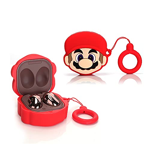 TAOCHEN Silikon Hülle für Samsung Galaxy Buds FE(2023) /Galaxy Buds2 Pro(2022), Galaxy Buds 2(2021), Galaxy Buds Pro(2021), Galaxy Buds Live(2020) Ohrhörer with Anti-Verlustring (Mro) von TAOCHEN