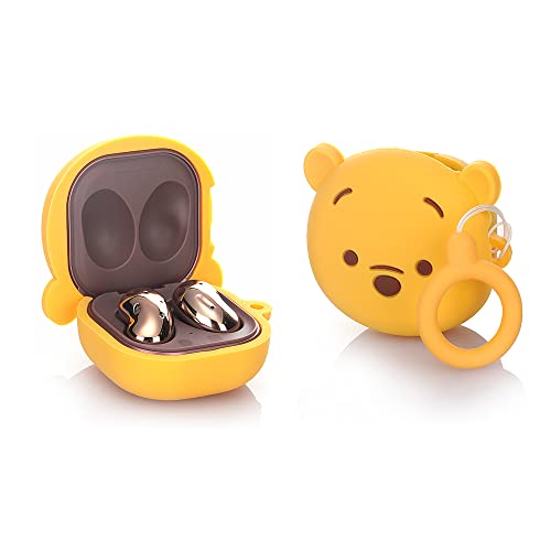 TAOCHEN Silikon Hülle für Samsung Galaxy Buds FE(2023) /Galaxy Buds2 Pro(2022), Galaxy Buds 2(2021), Galaxy Buds Pro(2021), Galaxy Buds Live(2020) Ohrhörer with Anti-Verlustring (Winnie) von TAOCHEN