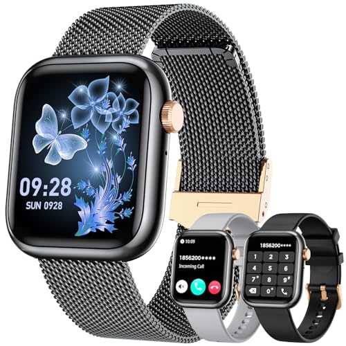 Smartwatch Herren mit Bluetooth Telefonfunktion Fitnessuhr：1,83''HD Touchscreen Smart Watch mit 120+Sportmodi mit Pulsmesser Schrittzähler IP68 Wasserdichter Fitness Tracker Kompatibel iOS Android von TAOLOON