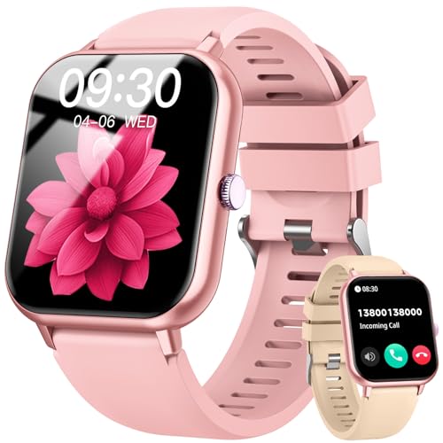 Smartwatch mit Telefonfunktion Fitnessuhr Sport Uhren - 1.83 Zoll Smart Watch Damen mit Herzfrequenz Schlafmonitor Schrittzähler Wasserdicht IP67 Fitness Armbanduhr 100+ Sportmodi Uhr für iOS Android von TAOPON