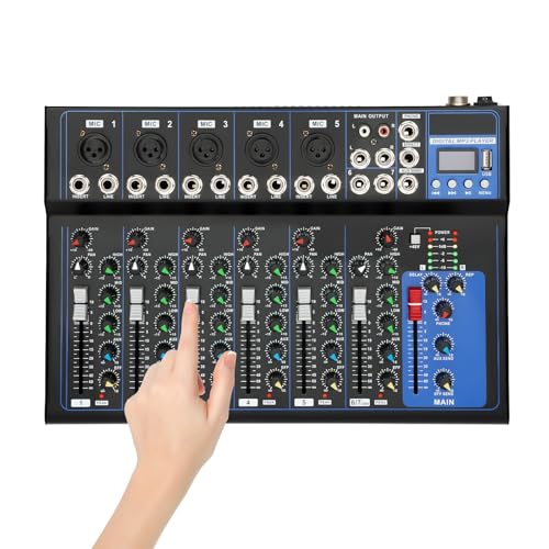 Professioneller Audio-Mixer 7-Kanal-2-Bus-Mixer/mit USB-Audio-Schnittstelle bluetooth Mischpult für die Aufnahme von DJ-Bühnen-Karaoke-Musikanwendungen Professioneller Audio-Mixer 7-Kanal-2-Bus-Mixer/mit USB-Audio-Schnittstelle bluetooth Mischpult für die Aufnahme von DJ-Bühnen-Karaoke-Musikanwendungen von TAPMING