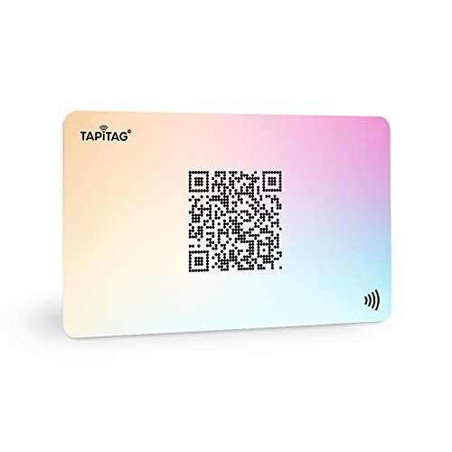 TAPiTAG Digitale Visitenkarten-NFC-Tag + QR (Shimmy) von TAPiTAG