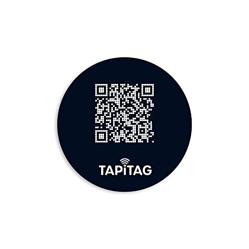 TAPiTAG NFC QR Slim Visitenkarten-Telefonanhänger (schwarz) von TAPiTAG