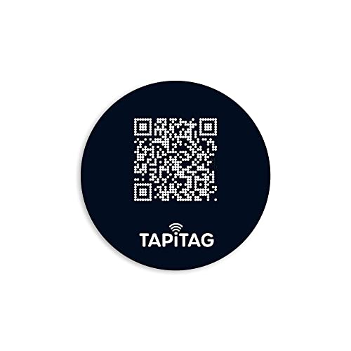 TAPiTAG NFC QR Slim Visitenkarten-Telefonanhänger (schwarz) von TAPiTAG