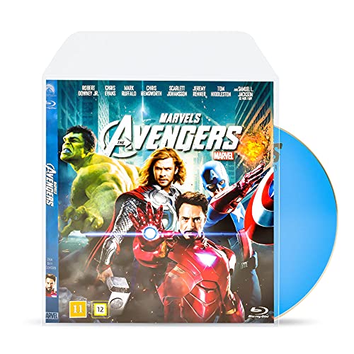 Tarifold Blu-Ray Disc Schutzhülle mit Verschlussklappe und Platz für Cover - 50/Pack (10283) von TARIFOLD