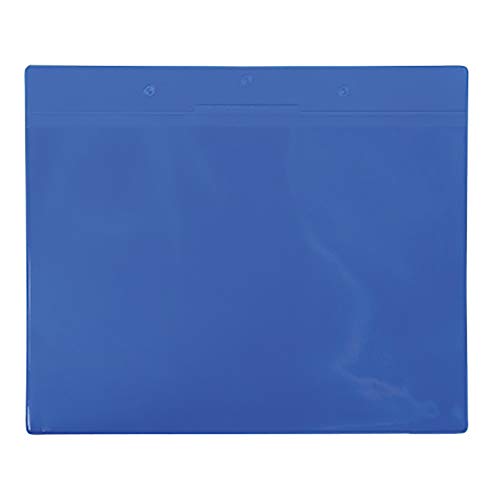 Tarifold Es 162041 - Pack mit 10 magnetischen Dokumentenhalter, A4, horizontal, für Regale, Mülltonnen, magnetische Taschen, Blau von TARIFOLD