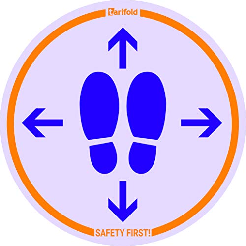 Tarifold T197871- Fußbodenaufkleber für glatte Fußböden. Speziell designed für Ladengeschäfte und Büroumgebungen - Verpackt mit 2 Stück von TARIFOLD