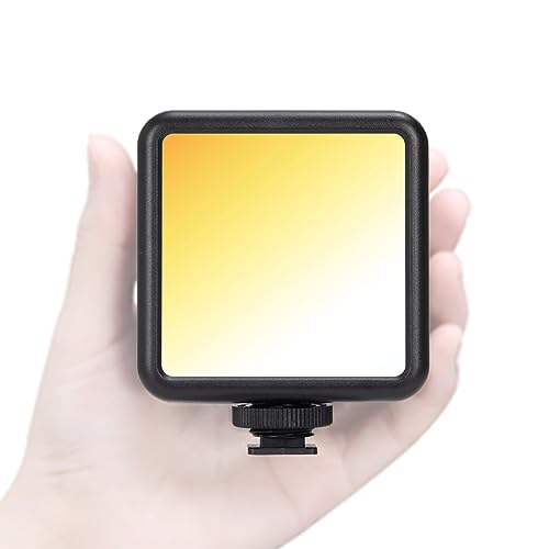 TARION LED Videolicht: Tragbare Kameralicht Mini Handy Licht Panel Leuchte 2500K-7000K Farbtemperatur 1800mAh Akku für Videobeleuchtung Porträtfotografie Live-Streaming Zoom Anrufe(LPL-01) von TARION