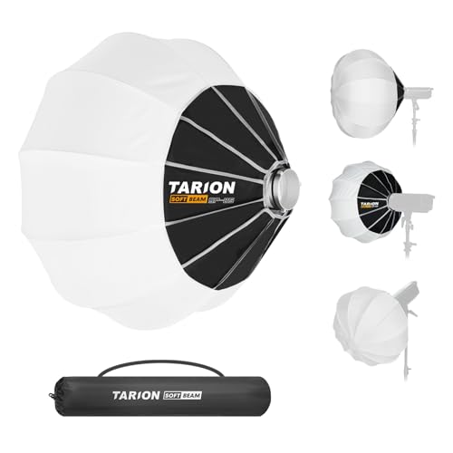 TARION Lantern Softbox mit Bowens Halterung: 85cm Quick Release Fotografie Ball Softboxen Collapsible Soft Box für Studio Photography Video Blitz Licht SOFTBEAM(SP-85) von TARION