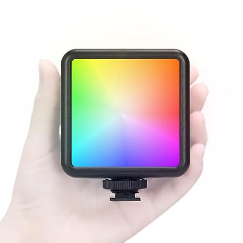 TARION RBG LED Video Licht: Videoleuchte Kameralicht Selfie Leuchte Tragbare Mini Fotolicht für Videoaufzeichnung Konferenz Live-Streaming Vlogging Porträtfotografie(RPL-01) von TARION