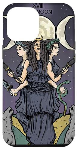 Hülle für iPhone 15 Pro Max Tarotkarte, Triple Moon The Goddess Hecate von TAROT CARD