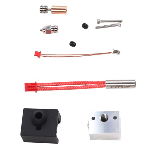 3D -Drucker -Hotend -Kit, 300 ℃ Düsenset mit Hals- und Heizblock 24 V 40W 3D -Druckerzubehör Extruderheizungsblock -Kit für Ender 3 S1 und Mehr von TARSHYRY