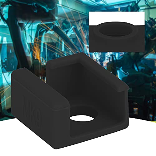 3D-Druckerheizung, 3D-Druckerheizungsblockblock Silikonabdeckung 5pcs Heizungsblockisolierung Silikonhülse 3D-Drucker-Ender für CR-10/ CR10S/ 3 MK7 MK8 MK9 (BLACK) von TARSHYRY