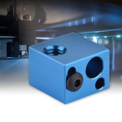 3D -Druckerheizung, Hohe Temperatur All Metal Hotend 3D -Druckerzubehör Aluminium Heizungsblockheizung Hotend Heizheizung Block Kit für (BLUE) von TARSHYRY