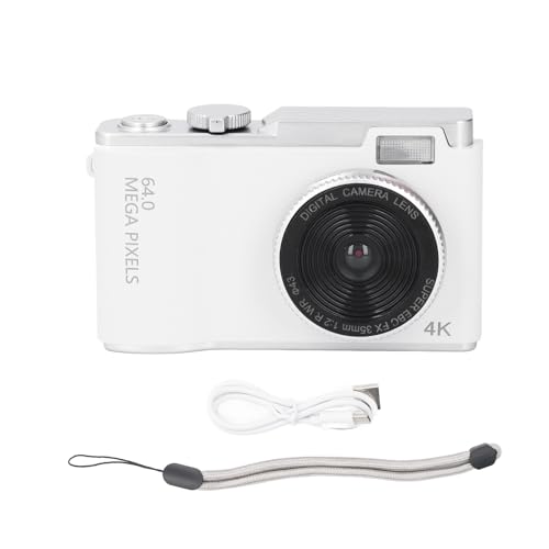 4K Digitalkamera Hochauflösende 16 -fache Zoomkamera Tragbare 2,4 -Zoll -Selfie -Camcorder Ideal für die Fotografie -Reise (Keine Speicherkarte) von TARSHYRY