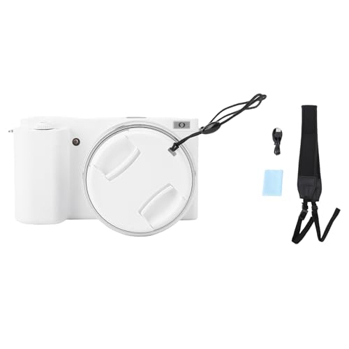 5K 72MP Digitalkamera 12x Optische Zoomkamera mit Flip -Bildschirm Mehrere Filter -LED -Blitz für Landschaftsporträt (White) von TARSHYRY