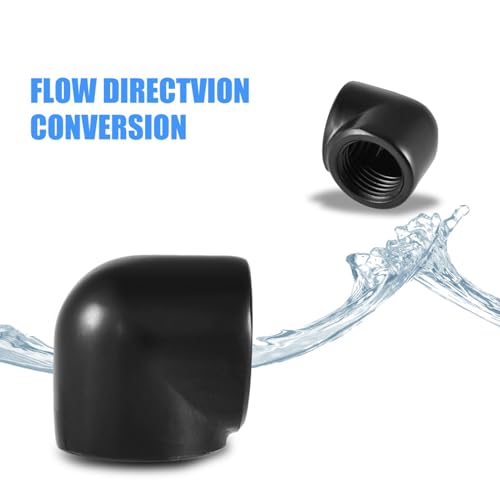 90 -Grad -Anpassungsadapter, 90 Grad Ellbogengewinde Rotationsanschluss 90 ° Rotationsanpassungsadapterstecker Extender -Anschluss CPU -Kühler für PC -Wasserkühlsystem (Doppelter interner Gewinde) von TARSHYRY