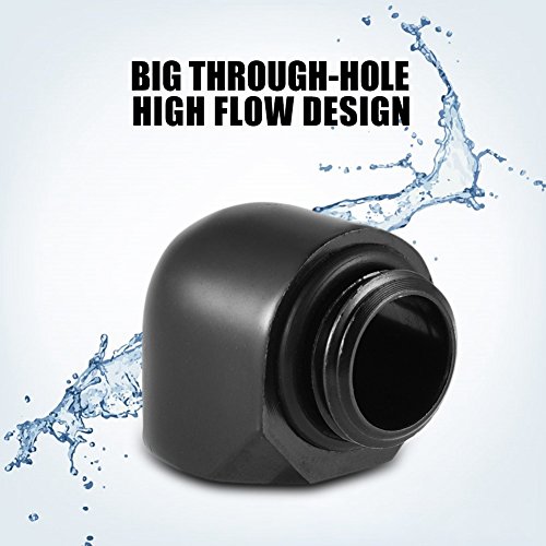 90 -Grad -Anpassungsadapter, 90 Grad Ellbogengewinde Rotationsanschluss 90 ° Rotationsanpassungsadapterstecker Extender -Anschluss CPU -Kühler für PC -Wasserkühlsystem (Innerer und externer Gewinde) von TARSHYRY