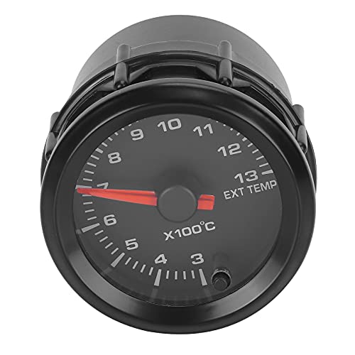 Abgastemperaturmesser, Abgas -Temperaturmesser 52 Mm 300-1300 ℃ 7 Farb Hintergrundbeleuchtung DC10-15 V mit Sensor -EGT -Messgerät für 12 -V -Autos von TARSHYRY