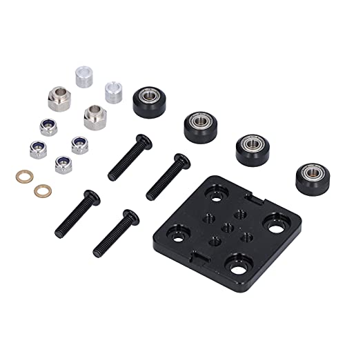 Aluminiumlegierungs -Geldbörsenplatte, 3D -Druckerzubehör Set 1 Set 1 mit 4 Rädern Gegen Radplatte mit Schrauben und Unterlegscheiben für Profile Aluminiumlegierungs -Geldbörsenplatte, 3D -Druckerzubehör Set 1 Set 1 mit 4 Rädern Gegen Radplatte mit Schrauben und Unterlegscheiben für Profile von TARSHYRY