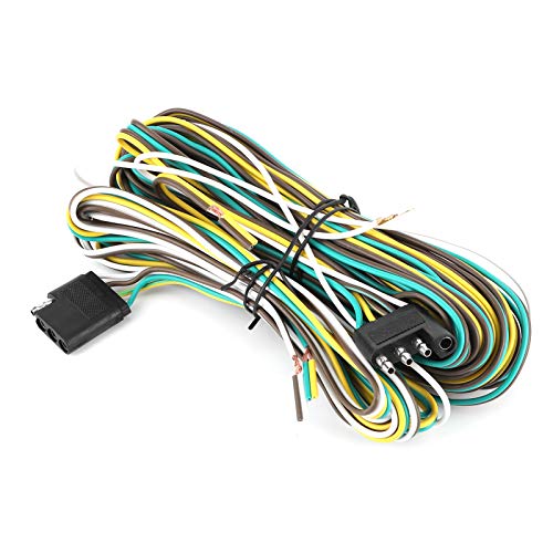Anhängerkabelbaumkabine, Anhängerkit PVC mit Männlichem Weiblichen Stecker Anhänger Kabelbaum 4 Draht für Rücklichter, Drehenslichter, Bremslichter Anhängerkabelbaumkabine, Anhängerkit PVC mit Männlichem Weiblichen Stecker Anhänger Kabelbaum 4 Draht für Rücklichter, Drehenslichter, Bremslichter von TARSHYRY