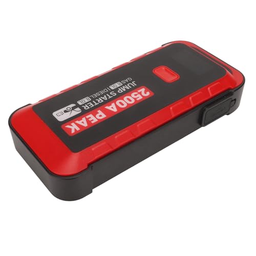 Auto Batterie Jump Starter, Autosperrstarter Tragbarer LCD -Display -Autobatterie Jump Starter mit 2500A 25800mAh USB Schnellsprung Start Batterie für 12 -V -Fahrzeugcamping von TARSHYRY
