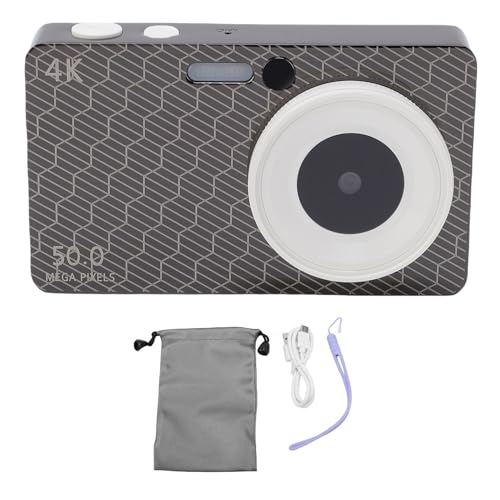Digitalkamera 4K 50 MP 2,8 -Zoll -Bildschirm Autofokus 16x Digital Zoomkamera mit Mehreren Filtern Füllung Licht für den Campus (Brown) von TARSHYRY