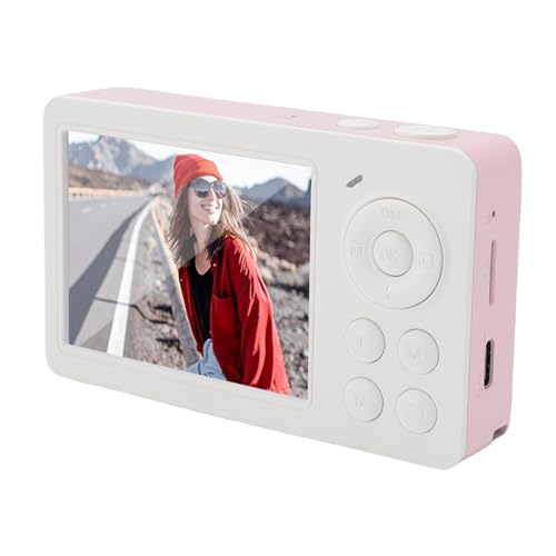 Digitalkamera 4K 50 MP 2,8 -Zoll -Bildschirm Autofokus 16x Digital Zoomkamera mit Mehreren Filtern Füllung Licht für den Campus (PINK) von TARSHYRY