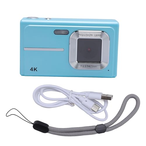 Digitalkamera Compact Autofocus 1080p 48MP 16x Zoom Reisekamera Tragbar für die Fotografie (Blue) von TARSHYRY