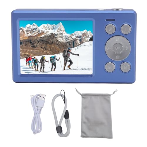 Dual Screen Digitalkamera 1080p 16x Zoom Retro Student Camera für Jungen Jungen Mädchen (Blue) von TARSHYRY