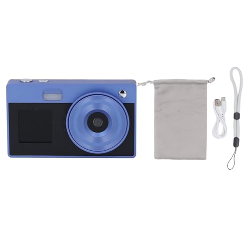 Dual Screen Digitalkamera 48MP 1080p Videoaufzeichnung Tragbare Wiederaufladbare Selfie -Kamera für Anfänger der Schüler (32GB) von TARSHYRY