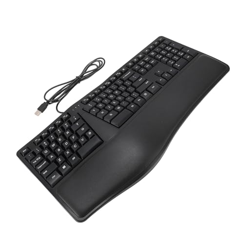 Ergonomische Tastatur Verkabelt, Ergo -Tastatur mit Palmenruhe mit 110 Tasten 1,5 M Kabel Typ. Ergonomische Tastatur Verkabelt, Ergo -Tastatur mit Palmenruhe mit 110 Tasten 1,5 M Kabel Typ. von TARSHYRY