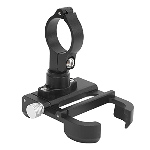 Fahrrad Telefonhalter, Fahrrad Telefon Mount Aluminiumlegierung 360 ° Rotation Mobiltelefonständer Navigation Halter mit Gummi-Pad-Motorrad-Telefon Mount FPR 3.5-6,2 Zoll Handy (BLACK) von TARSHYRY