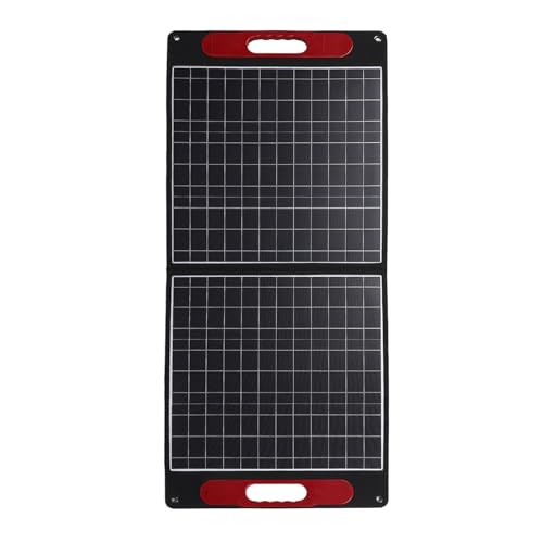 Faltbare Solarpanel, Tragbare Solarpanel 100W Tragbare Klappstation mit Controllern und Batterien Solarmodule Zum Strom von Wohnmobilen, Booten, Segelbooten, Yachten, Lastwagen, Autos, Autos, von TARSHYRY