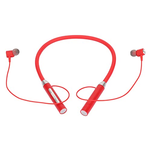 Halsband -Kopfhörer, Halskopfhörer Halsband -Kopfhörer IPX5 wasserdichte Stereo um die Halskopfhörer Magnethörer (Rot) von TARSHYRY