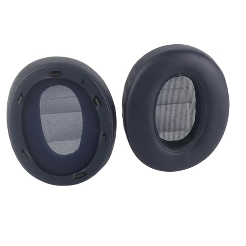 Headset -Ohr -Abdeckungen, Ersatz Ohrpolster Ohrkissen Ersatz durch Weiche Proteinleder Geräusch Isolation Schaumstoff Kopfhörer Ohrpolster für WH XB910N (Blue) von TARSHYRY